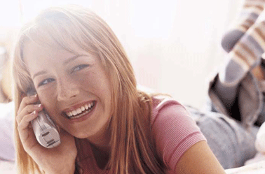 Girl on phone